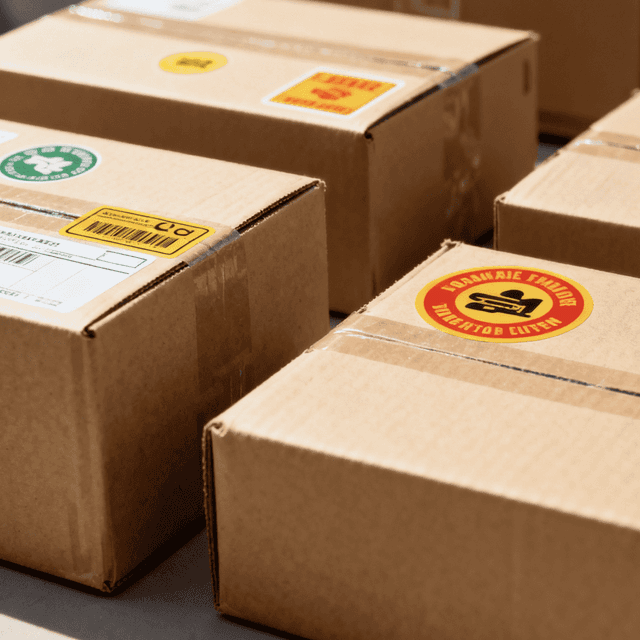 Logistics and e-commerce labels
