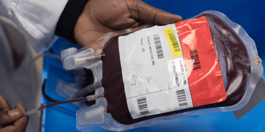 Blood bag label Blood bag label