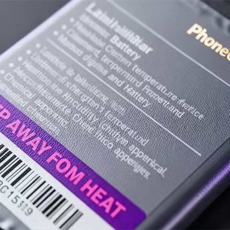 Battery label Battery label