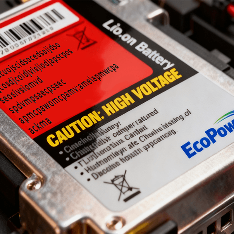 Battery label Battery label