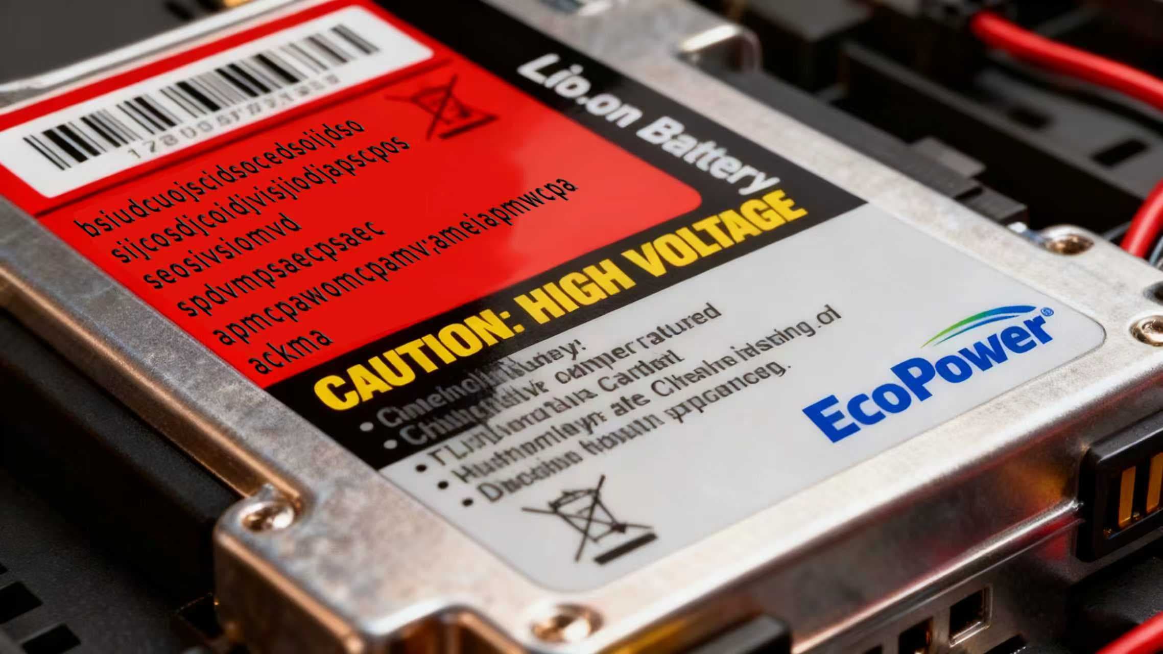 Battery label